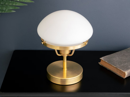 Small Elegant Mushroom Shade Table Lamp Art Deco Lighting Lamp