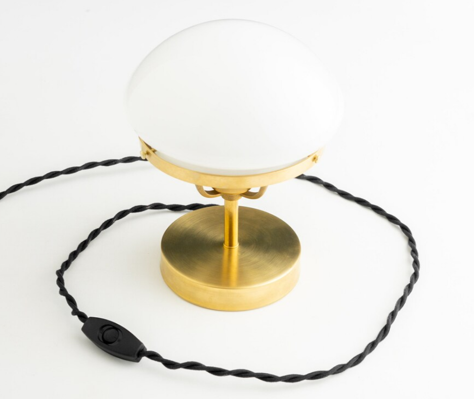 Small Elegant Mushroom Shade Table Lamp Art Deco Lighting Lamp