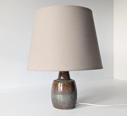 Ceramic bedside lamp 60s glossy glazed ceramic table lamp Home decor lamp