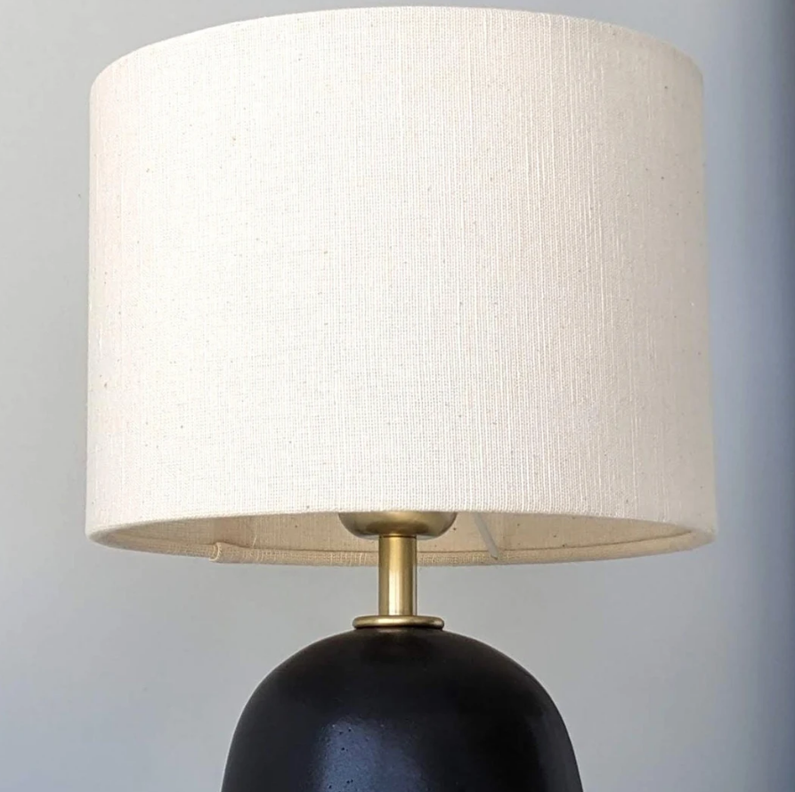 Ceramic Bedside Lamp Table Lamp Hand Turned Dimmable Lamp for Bedroom Living Room Decor